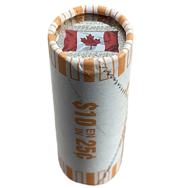 2015 - 25c - Canada Flag - Mint Roll (40 pcs)