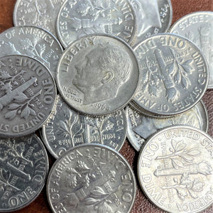 <b>90%</b> - USA Silver<br>10 Cents - 1946-1964
