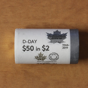 2019 - $2 - D-Day (non-coloured) - Special RCM Wrapped Roll (25pcs.)