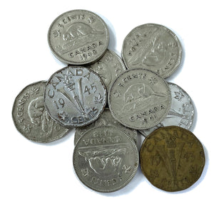 Canadian Nickels<br>1940-1949