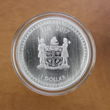 2017 - Fiji - 1 Dollar - Hokusai (The Great Wave) - Pure Silver - 1 oz. Round
