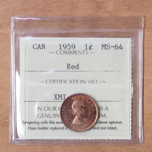 1959 - Canada - 1c - MS64 ICCS
