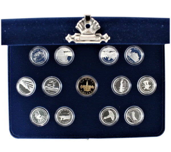 1992年カナダ銀貨12クォーター硬貨　125周年記念92.5%銀 1992 - Canada - 25c - 125th Anniversary of Canada Silver Set