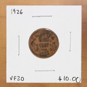 1926 - Canada - 1c - VF20 - retail $10