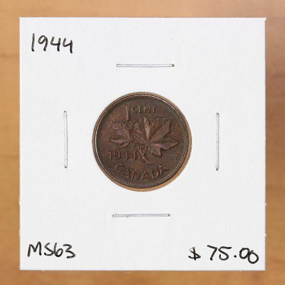 1944 - Canada - 1c - MS63 - retail $75