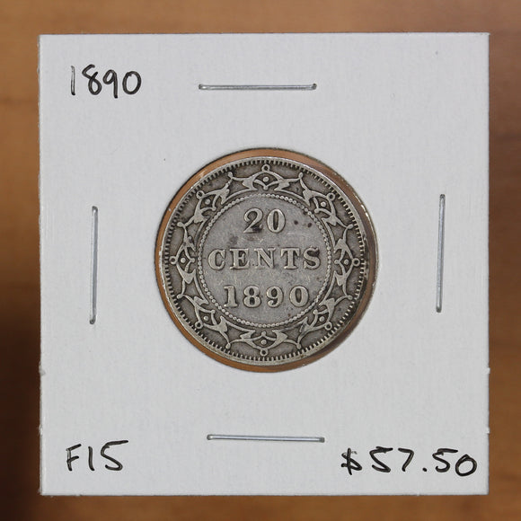 1890 - Newfoundland - 20c - F15 - retail $57.50
