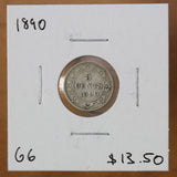 1890 - Newfoundland - 5c - G6 - retail - $13.50