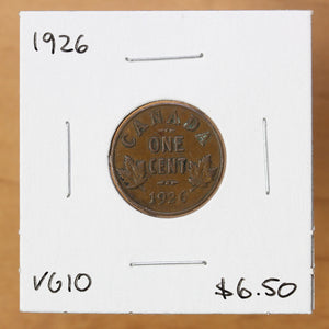 1926 - Canada - 1c - VG10 - retail $6.50