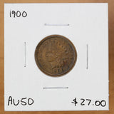 1900 - USA - 1c - AU50 - retail $27