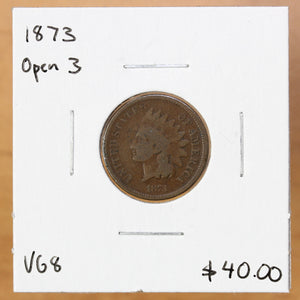1873 - USA - 1c - Open 3 - VG8 - retail $40