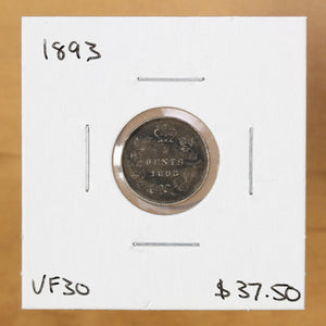 1893 - Canada - 5c - VF30 - retail $37.50