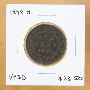 1898 H - Canada - 1c - VF30 - retail $28.50