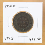 1898 H - Canada - 1c - VF30 - retail $28.50