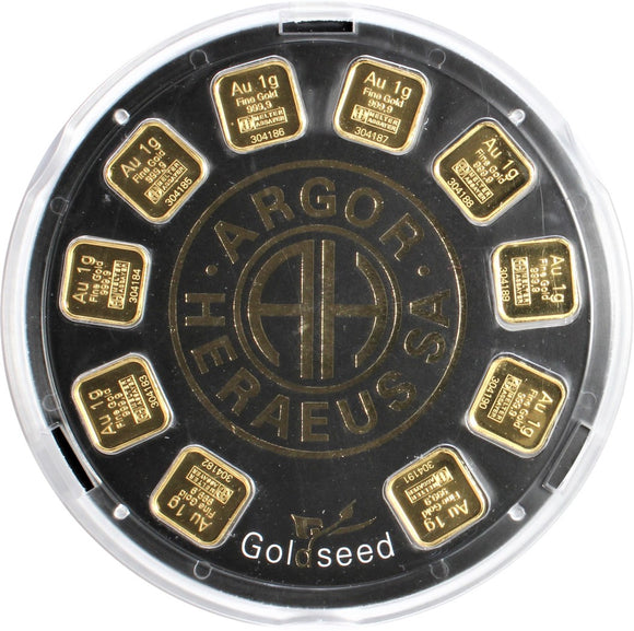 SOLD - 10 g - Goldseed - 10x 1g Fine Gold