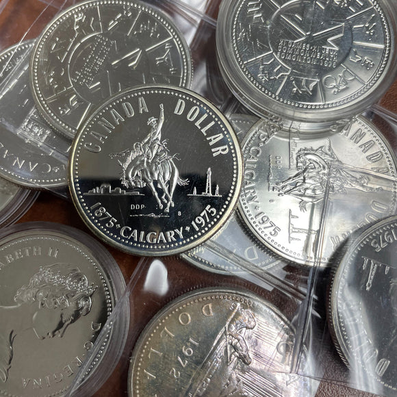 <b>50%</b> - Canadian Silver<br>Dollar - 1972-1991