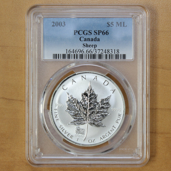 2003 - Canada - $5 - Sheep Privy - Specimen - PCGS SP66